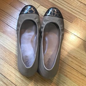 J.Crew Anya Leopard Toe Flat - Size 8.5
